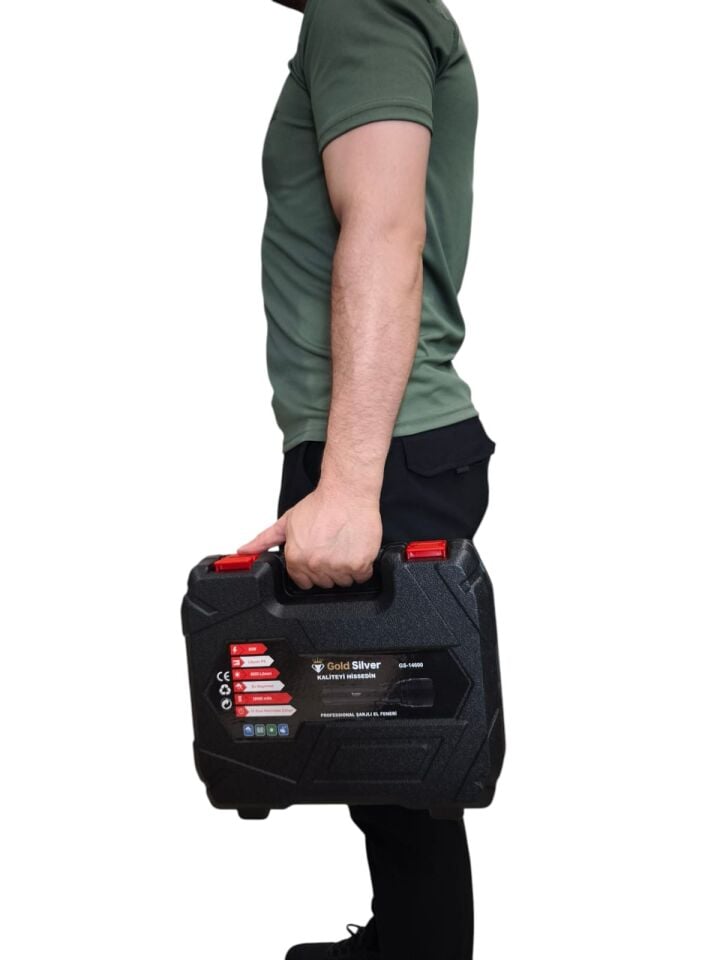 Gold Silver GS-14600 Profesyonel Şarjlı El Feneri