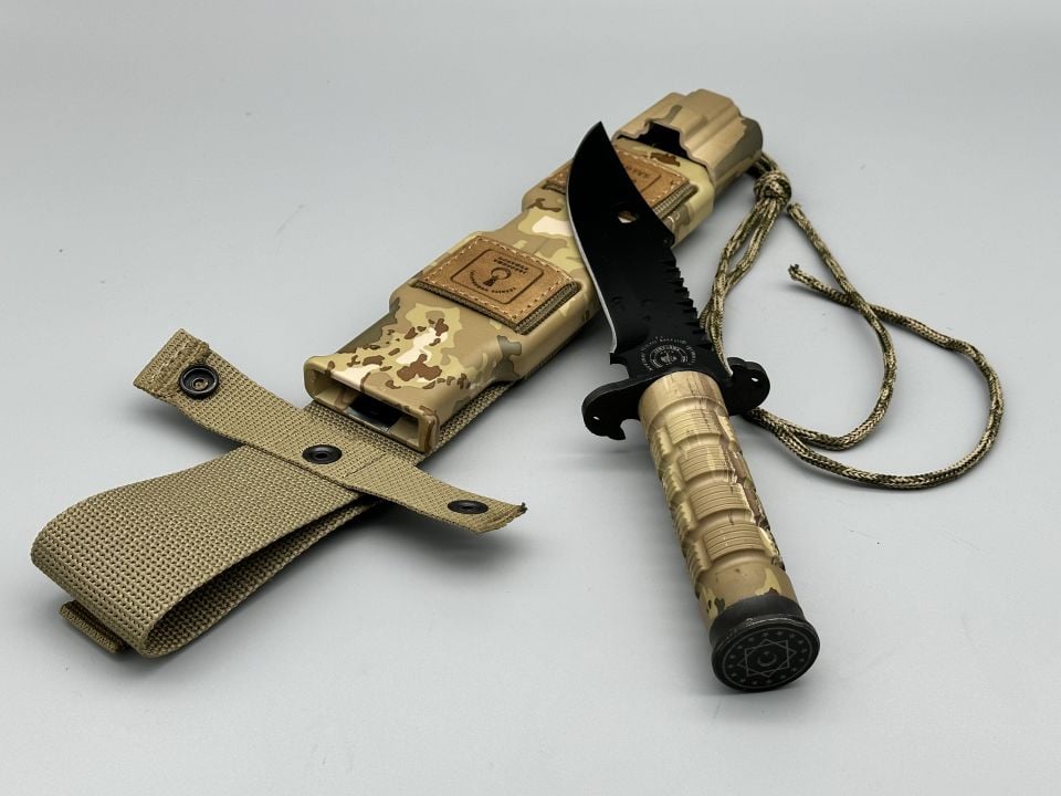 Salgur Türk Tipi Siyah Komando Bıçağı