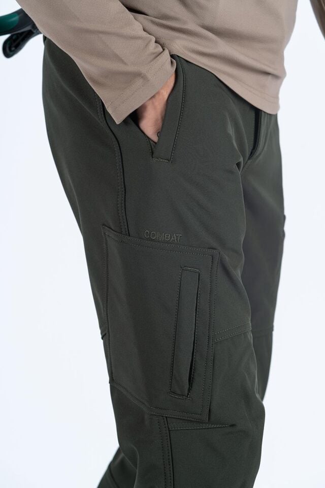 Combat Tactical Outdoor Taktik Softshell Kışlık Rüzgar Geçirmez Pantolon - 544 HAKİ - M