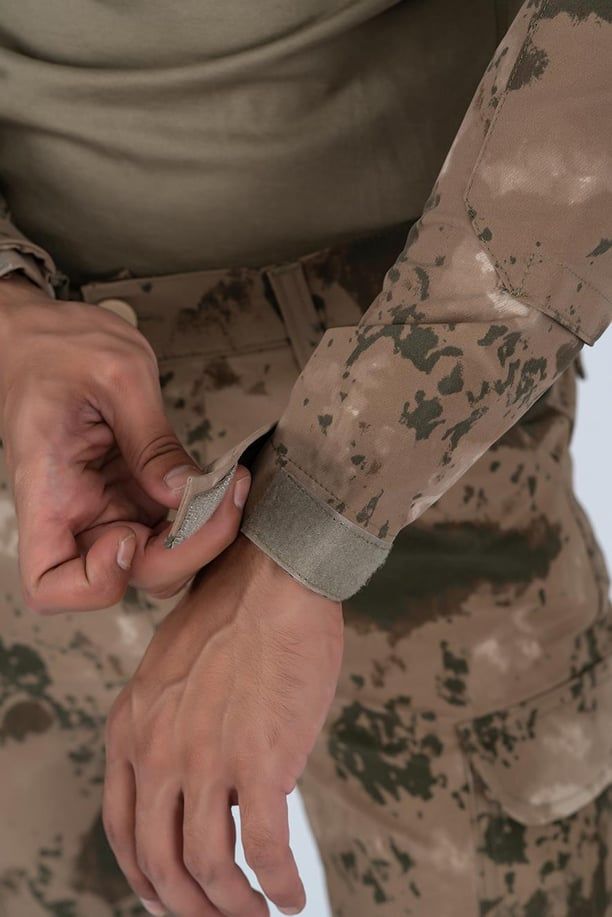 Combat Tactical Outdoor Jandarma Gömlek Uzun Kol Kamuflaj Gömlek - 401