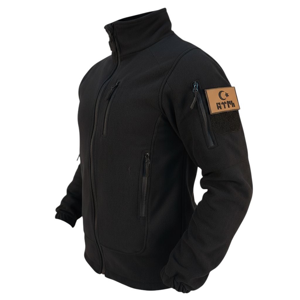 ATS Tactical Polar Mont – 5 Cepli, Termal Koruma, Dayanıklı Askeri Taktik Polar SİYAH - S