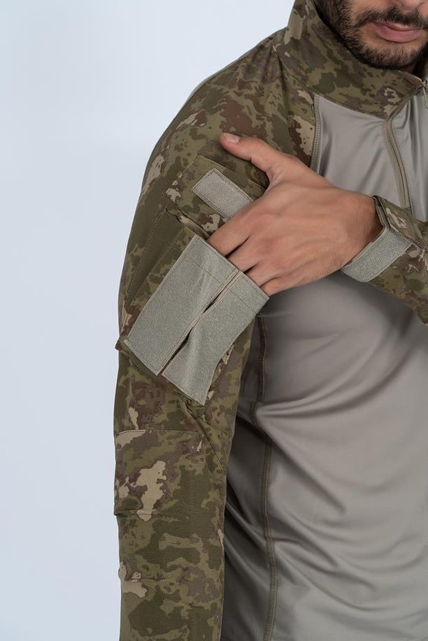 Combat Tactical Outdoor Taktik Tişört Operasyon Tişörtü Uzun Kol T-Shirt (Piyade Bej) - 401