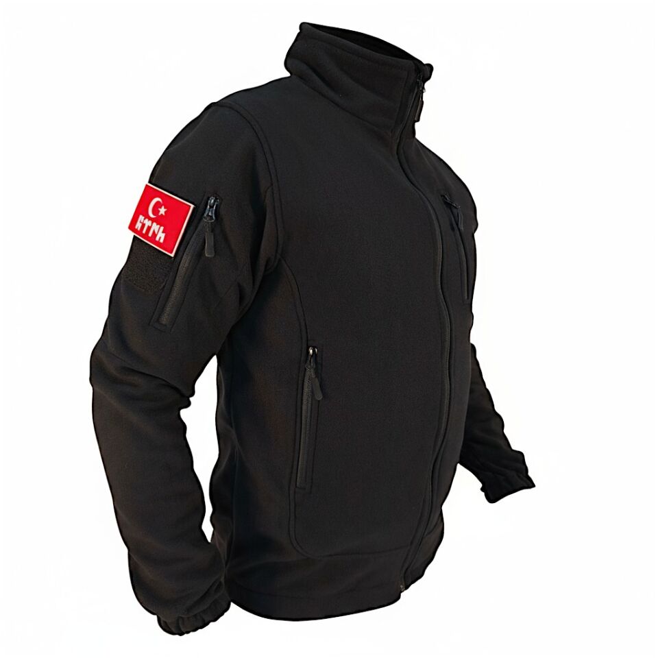 ATS Tactical Polar Mont – 5 Cepli, Termal Koruma, Dayanıklı Askeri Taktik Polar SİYAH - XXL