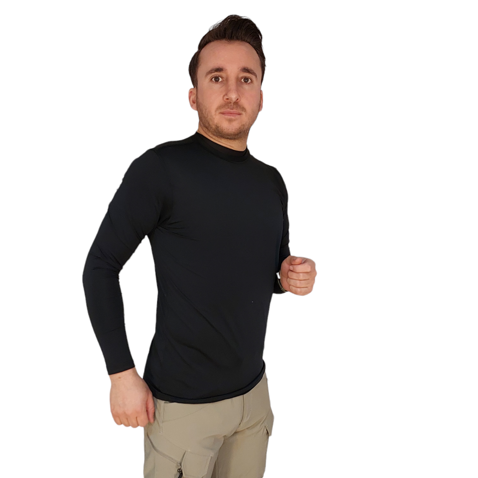 THERMO DYNAMIC  T-shırt Microfiber Basıc termal tişört Siyah-810 MİCRO TŞÖRT