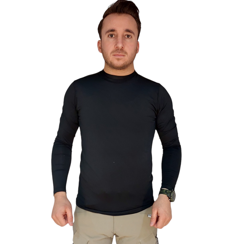 THERMO DYNAMIC  T-shırt Microfiber Basıc termal tişört Siyah-810 MİCRO TŞÖRT